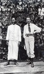 Robert Louis Stevenson i jego przyjaciel Tuimale Aliifono